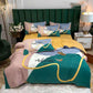 Naked Sleeping Sanded Four-piece Super Soft Korean Style Washed Cotton Bed Linen Quilt Cover Bedding