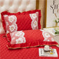 Premium Silk Lace Pillowcase Solid Color Lace Embroidered Adult Pillowcase Pair Pack Bedding
