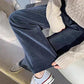 Corduroy Wide-leg Pants Women's Small Fall/winter Drape Loose High-waist Casual Sports Mopping Pants Western-style Straight-leg Pants