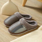 Winter Warm Cotton Slippers Women Men Home Shoes Simple Non-slip Indoor Slides Corduroy Couple Slipper Female Shoes