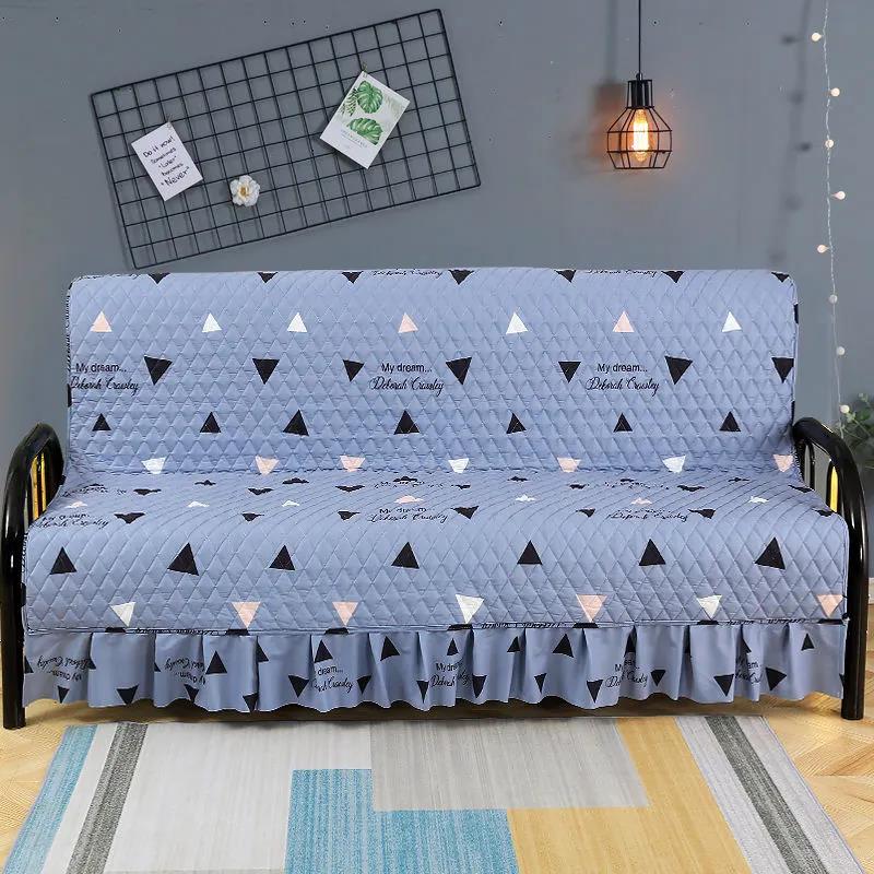 Four Seasons Thickening Universal Cushion Folding Sofa Cover Universal Armless Simple Sofa Bed