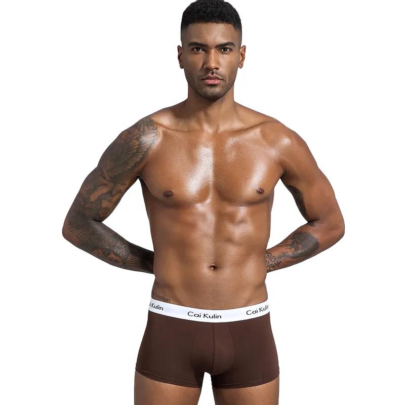 High-grade Cotton Men's Underwear Cotton Breathable Summer Thin Model Large Size Men's Shorts Flat Leggings