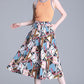 Women Chiffon Skirt-like Wide-leg Pants Loose Summer Cool and Breathable High Waist Trousers