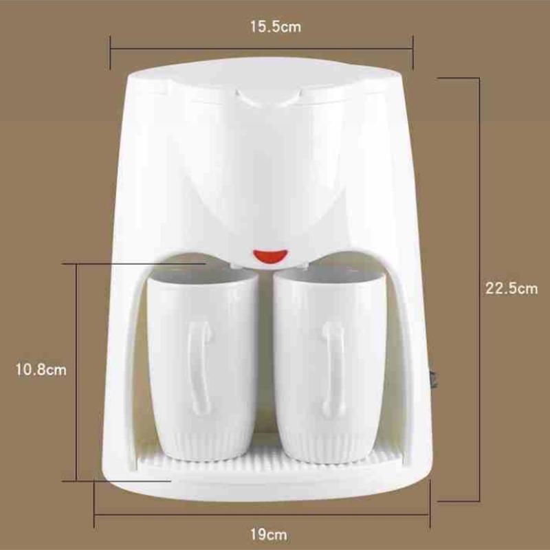 Coffee Machine Home Office Portable Brew Tea Coffee Maker Automatic Dripping Coffee Machine with Ceramic Coffee Cup