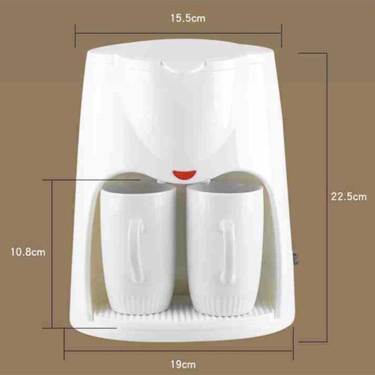 Coffee Machine Home Office Portable Brew Tea Coffee Maker Automatic Dripping Coffee Machine with Ceramic Coffee Cup