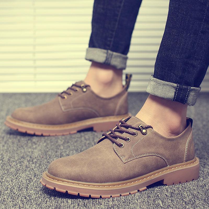 Martin Boots Low To Help Big Shoes Men's Shoes Tooling Shoes Thick Bottom Casual Sports Men's Boots