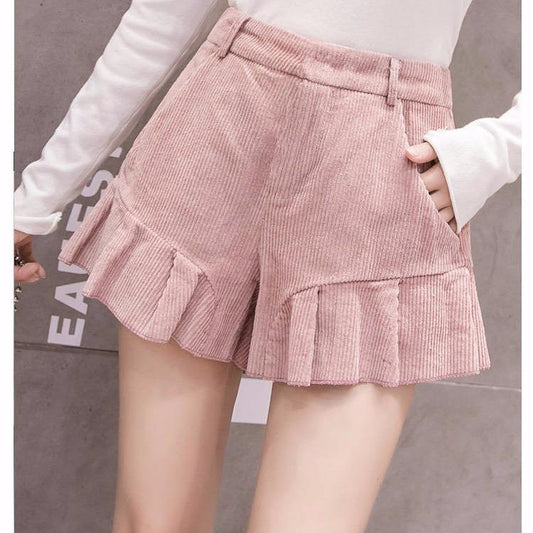 Autumn Winter Fashion Women Shorts High Waist Casual Shorts Women Short Pants Ladies Shorts