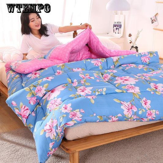 Bedding fashion thick warm student dormitory single double quilt winter core comfortable home