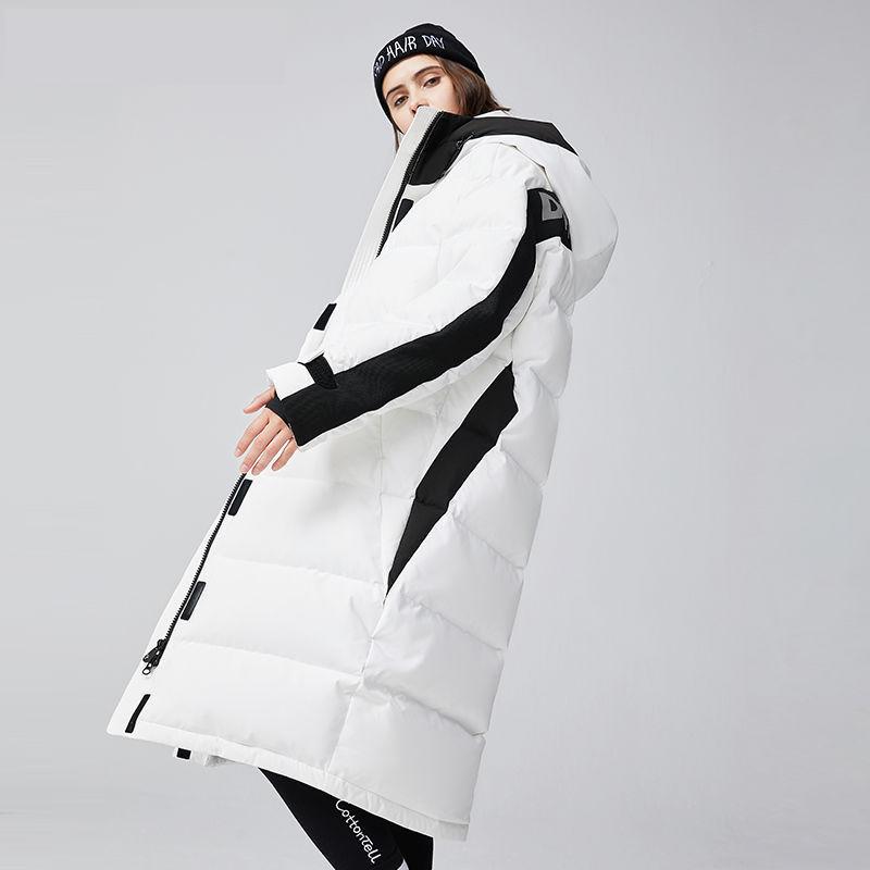 Winter Fashion Couple Down Jacket Long Men and Women Wear Plus Size Loose Sports Casual Down Jacket