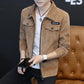 Men Top Autumn Winter Casual Corduroy Slim Long Sleeve Coat Suit Jacket Blazer