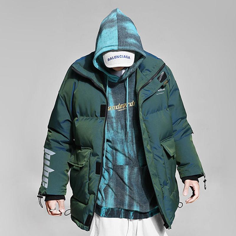 Fashion Short Shiny Down Jacket Men Winter Jacket Simple Casual Street Wear Men