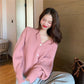 Spring and Autumn Knitted Cardigan Short Jacket Female Korean Version Loose Lazy Style Long-sleeved Solid Color Button Sweater All-match
