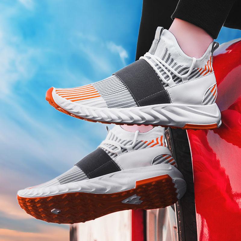 New Popular Style Men Running Shoes Lace Up Athletic Shoes Outdoor Walkng Jogging Sneakers Comfortable Fast