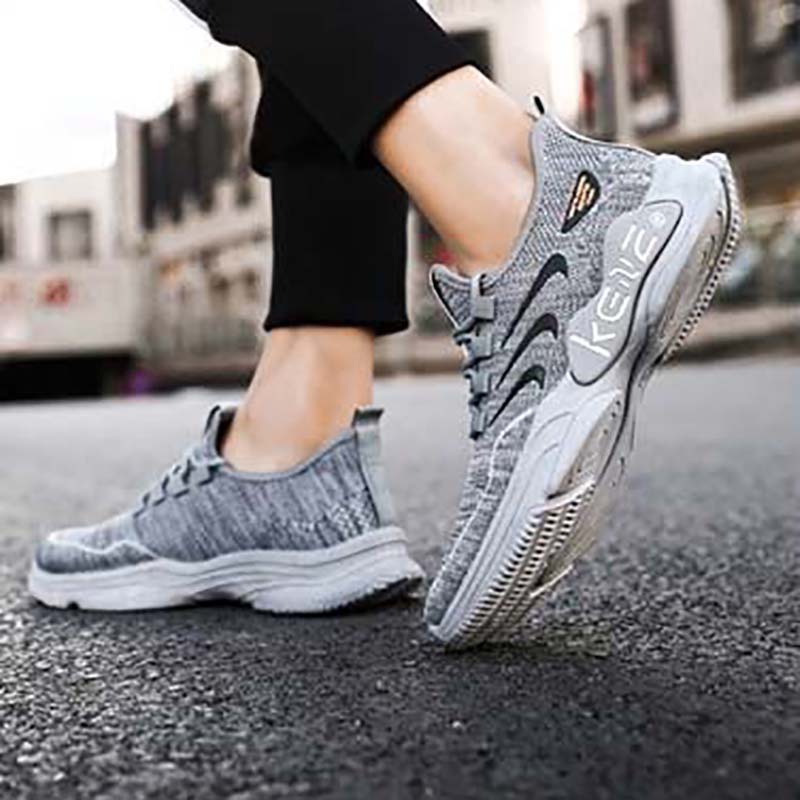 Men's Spring Breathable Flying Woven Men's Sports Shoes Men's Shoes Sports Casual Running Shoes Breathable Men's Shoes