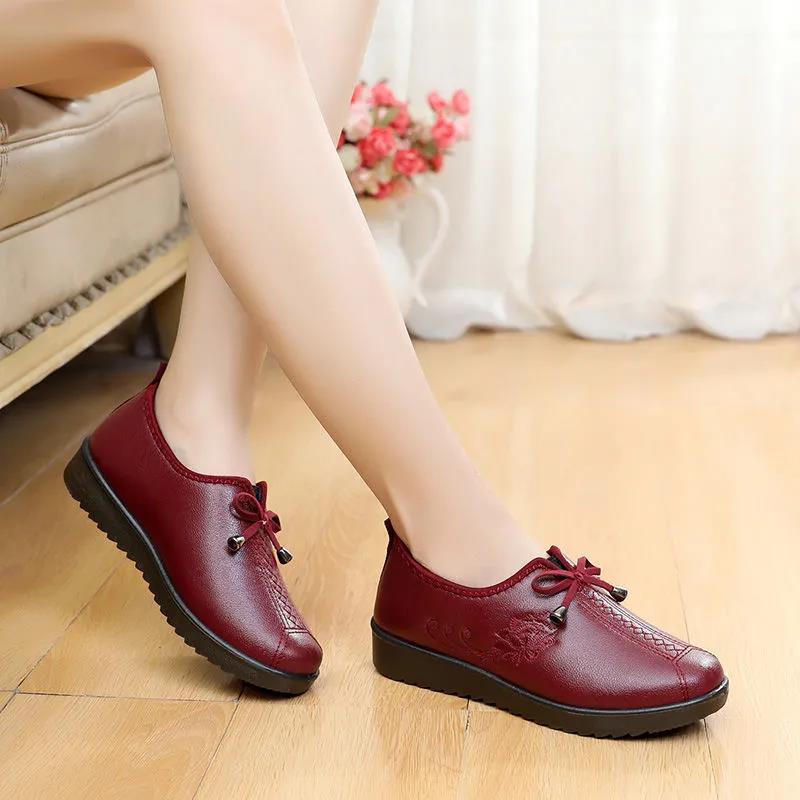 Cotton Boots Women Winter Plus Velvet Leather Shoes Non-slip Waterproof PU Cotton Shoes Winter Shoes