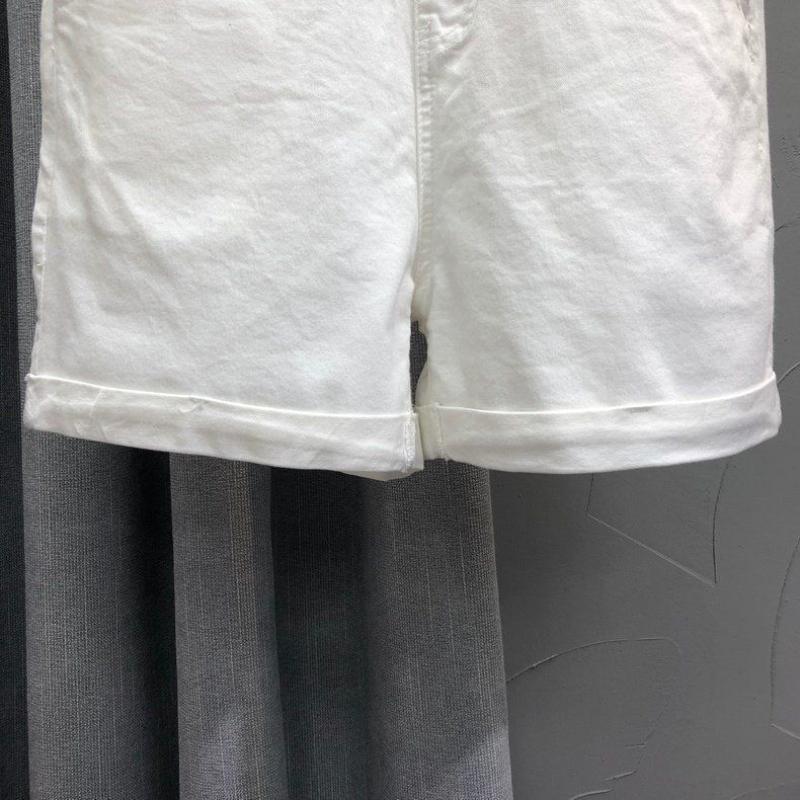 European Station Age Reduction Denim Overalls Female Students Net Red Wind Summer Loose Straight Curled Wide-leg Shorts