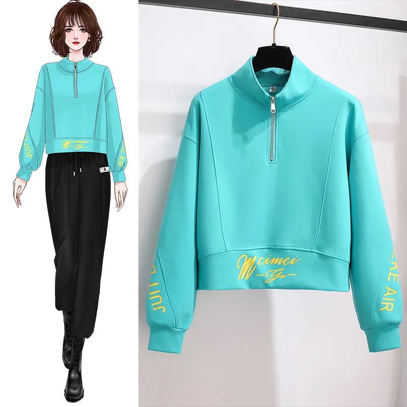 Vintage Solid Girl's Pullover Autumn Thick Warm Long Sleeve Hoodies Plus Size Loose Women Sweatshirts