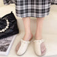 Summer Net Yarn Breathable Baotou Pedal Slippers Fairy Style Wild Stitching Sandals and Slippers Women