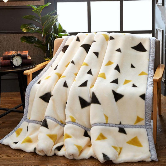 Super Soft Raschel Blanket Thick Coral Fleece Fluffy Plush Double-sided Plus Fleece Blanket Flannel Bed Sheet Blanket