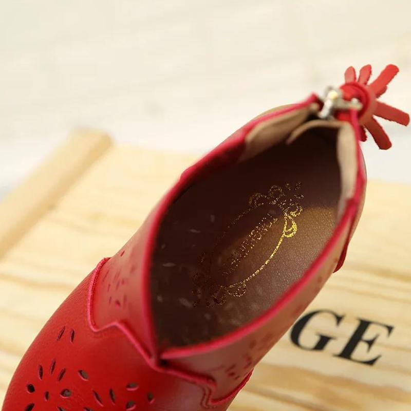 Summer Leather Sweet Fashion Sandals Kids Boots Baby Shoes Hollow Princess Shoes