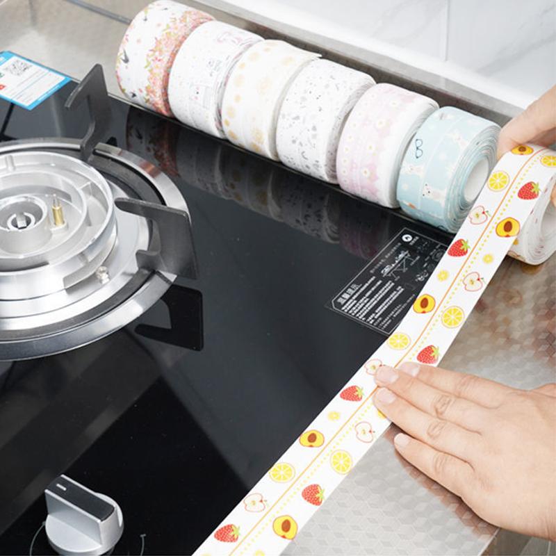 Kitchen Anti-oil Water-proof Beautiful Seam Stickers for Toilet Seams Mildew-proof and Leak-proof Tape Corner Lines Seam Seals