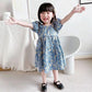 Girls Floral Dresses Sweet Kids Flowers Costumes Children Sleeveless Toddler Baby Clothing