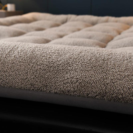 Lamb Velvet Mattress Pad Thickening Plus Velvet Warmth Non-slip Folding Dormitory Mattress Household Sleeping Pad Quilt
