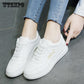 Women Platform Creepers White Flat Student Girls Sport Shoes Sneakers
