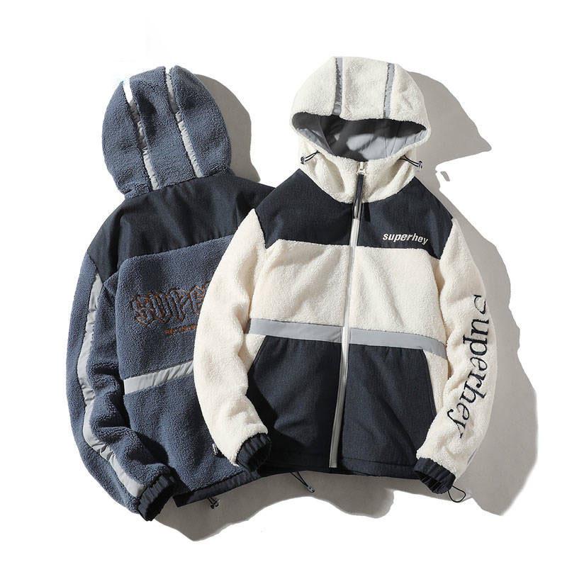 Winter Men's Warm Jacket Fleece Cotton Thick Cashmere Coat Windbreaker