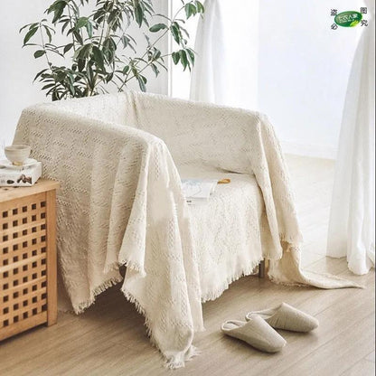 Nordic Style Sofa Towel Cushion Universal Sofa Cover Cotton Blanket Full Cover Non-slip Sofa Cover Cloth