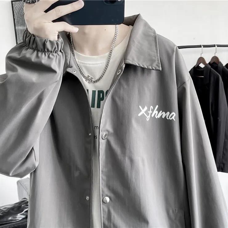 Jacket Men's 2022 Spring and Autumn New Jacket Trend Loose Handsome High-end Trendy Ins Wild Hong Kong Style Baseball Uniform