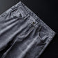 High Quality Men's Heavy Industry Washed Smoky Gray Jeans Men's Spring and Autumn Trousers