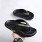 Men's and Women's Spring Summer Large Size Household Slippers Solid Color Soft Sole Flat Couple Slippers Beach Flip Flops