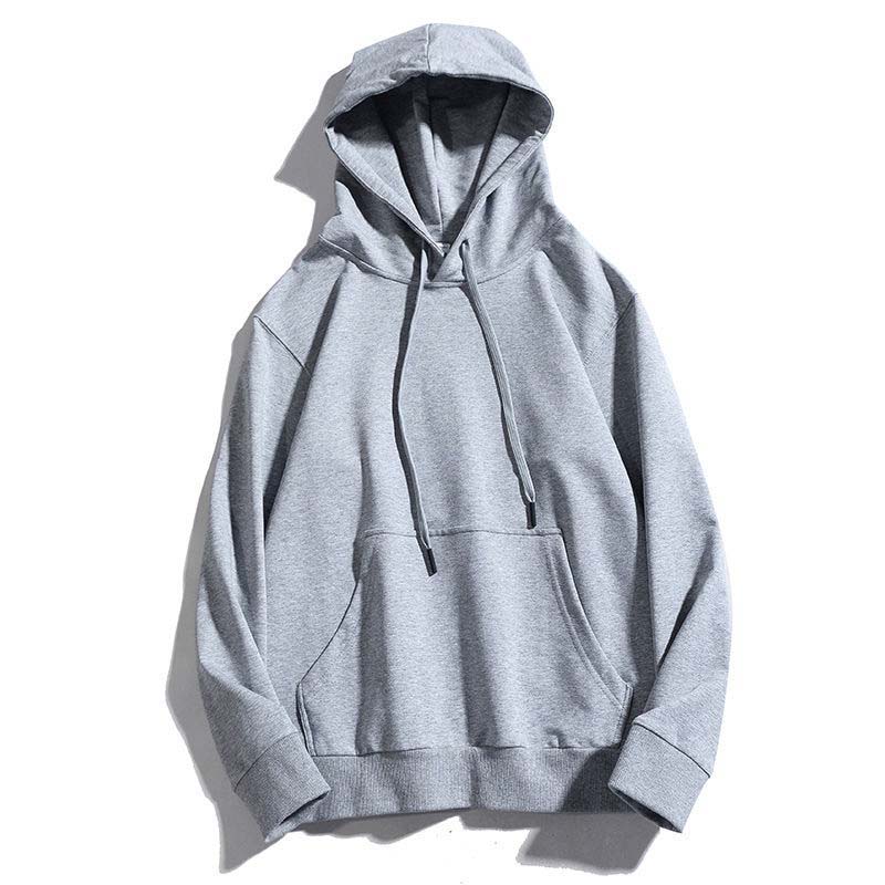 Men's Solid Color Hoodie Pullover Spring and Autumn New Trend of Outdoor Casual Coat