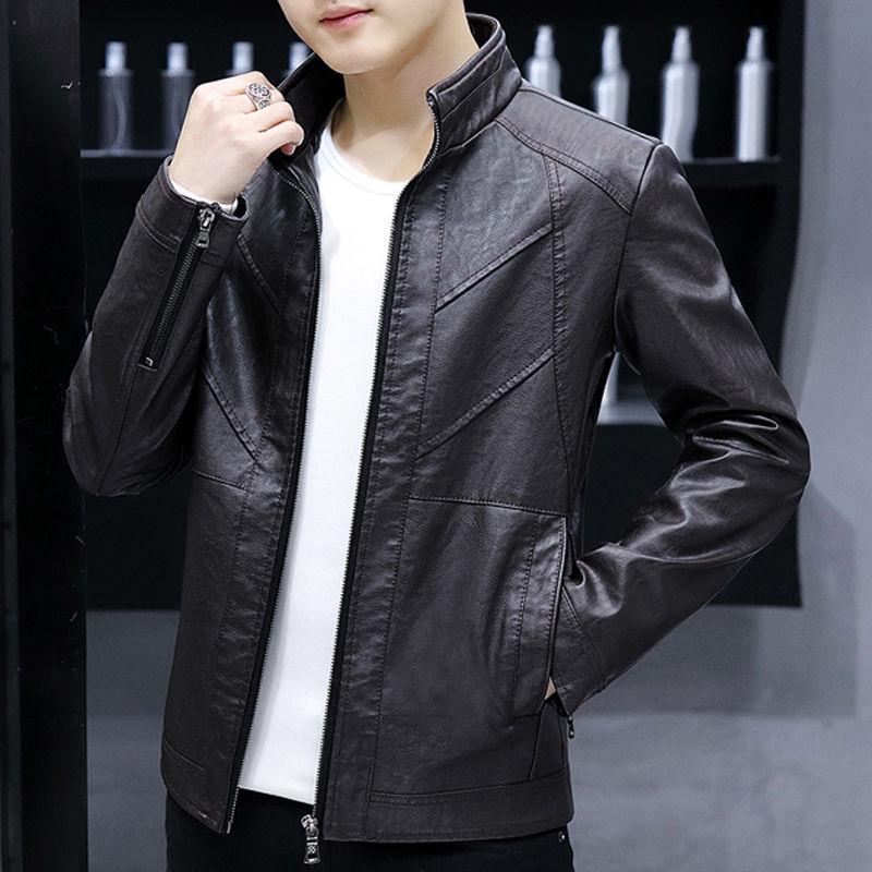 Mens Leather Jackets Fall Winter Coat Men Coats Biker Motorcycle Male Classic Jacket Plus Size 4XL