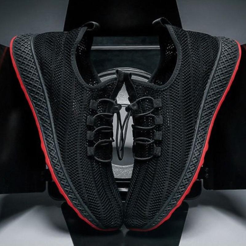 Men's Fashion Versatile Mesh Shoes Hollow Breathable Sneakers Student Casual Running Shoes