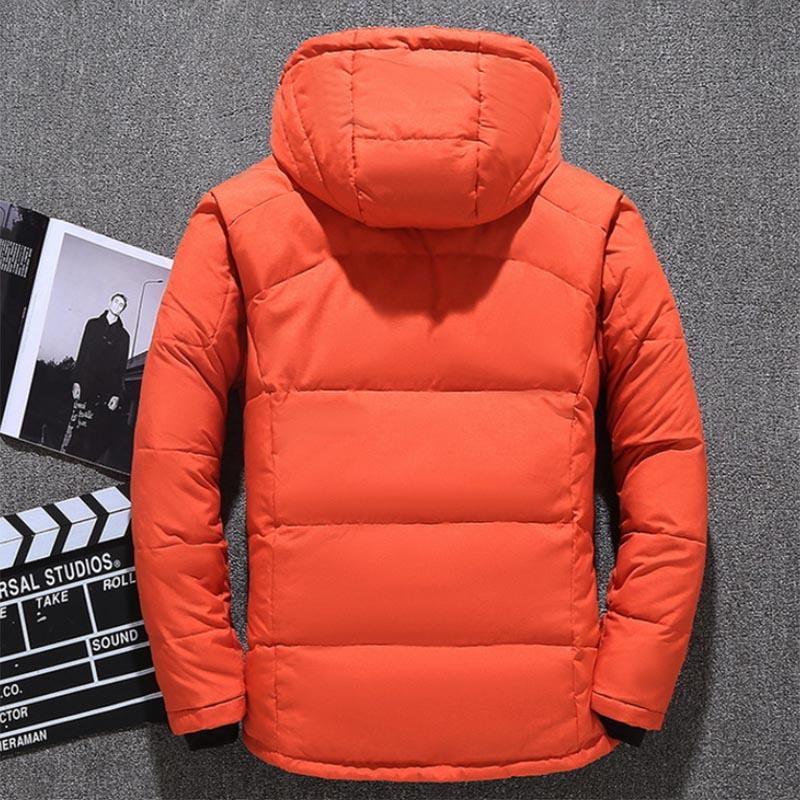 Winter Thick Down Jacket European and American Fashion Outdoor Leisure Warm Hooded Down Jacket