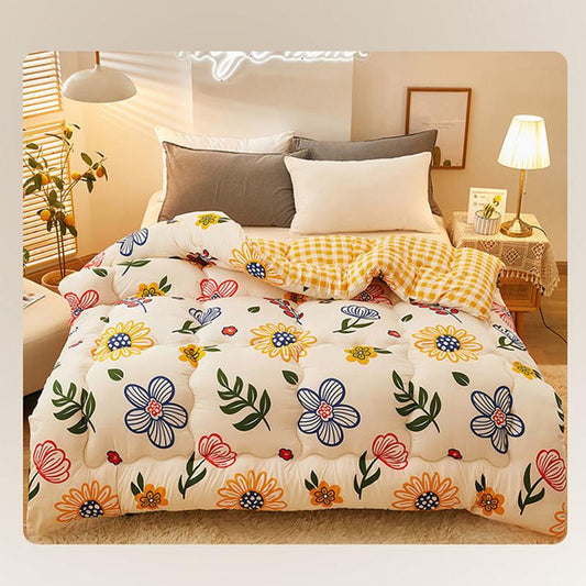 Spring Autumn Thicken Quilted Quilts King Queen Size Embossing Duvet Winter Warm Bed Cover Blanket