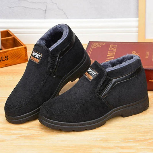 Cotton Shoes Men's Winter Plus Velvet Shoes Thickened Non-slip Middle-aged Cotton Shoes