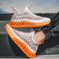 Spring Summer Men's Shoes Sports Casual Shoes Korean Version Deodorant Breathable Thin Mesh Flying Knit Shoes Coconut Shoes