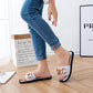 Slippers Women Summer Outing Fashion Gold Chain Sandals and Slippers Outer Wear Western Style Thick Soles