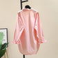 Women's Cotton Shirt with Long Sleeves and Loose Design The Fabric Is Soft Breathable and Sweat-absorbing Solid Color Shirt