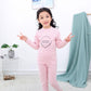 Winter Children's Comfortable Thermal Underwear Suit Baby Pure Cotton Self-heating Autumn Clothes Long Trousers