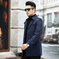Autumn and Winter Young Middle-aged Business Men's Plus Size Casual Mid-length Jacket