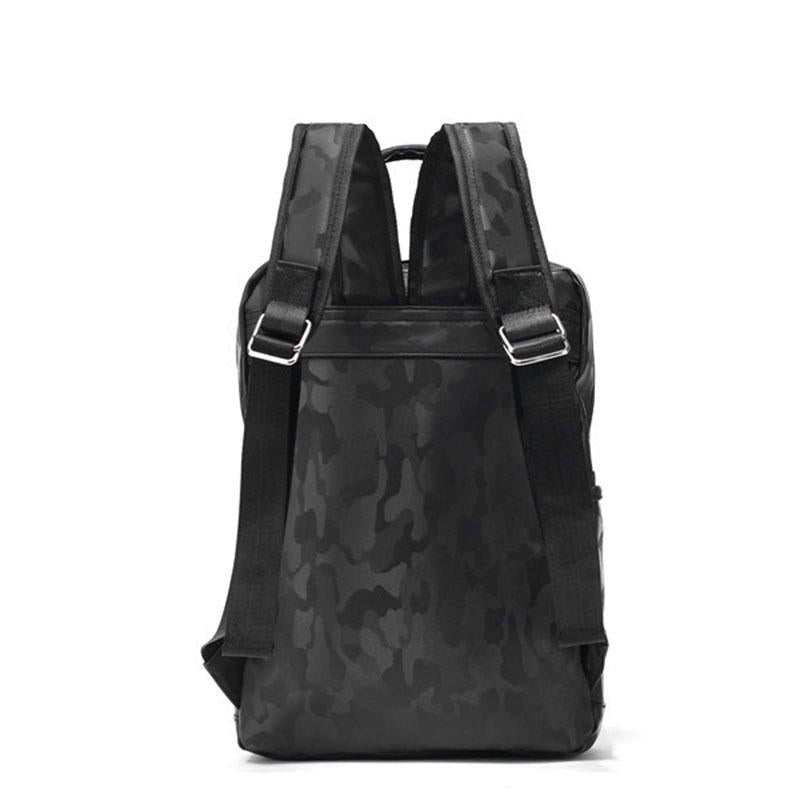 Camouflage Backpack Men Leather Anti-theft Waterproof Student Computer Outdoor Leisure Travel Bags