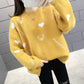 Pattern Loose Sweater Female Autumn Winter Pullover Round Neck Long Sleeved Sweater