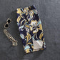 Women Sexy Tight A-line High Waist Printed Hip Skirt Short Skirt Knee-length Split Fork Club Casual Home Office