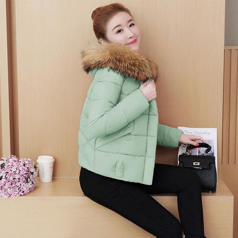 Winter Loose Hooded Big Fur Women Parka Thick Warm Fur Denim Jacket Winter Jacket Women Coat