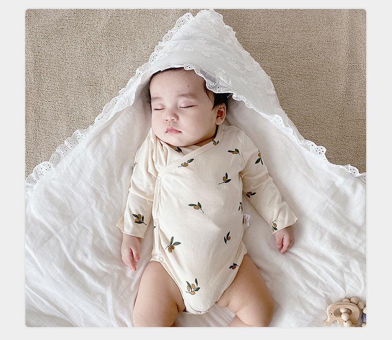 Newborn Wrapped In Pure Cotton, Thickened In Autumn and Winter, Full Moon Baby Held In Foreign Style, Noble Baby Cotton Quilt, Common In All Seasons