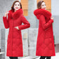 Women's Down Cotton Jacket Winter Long Section Over The Knee Thick Slim Slimming Coat Women